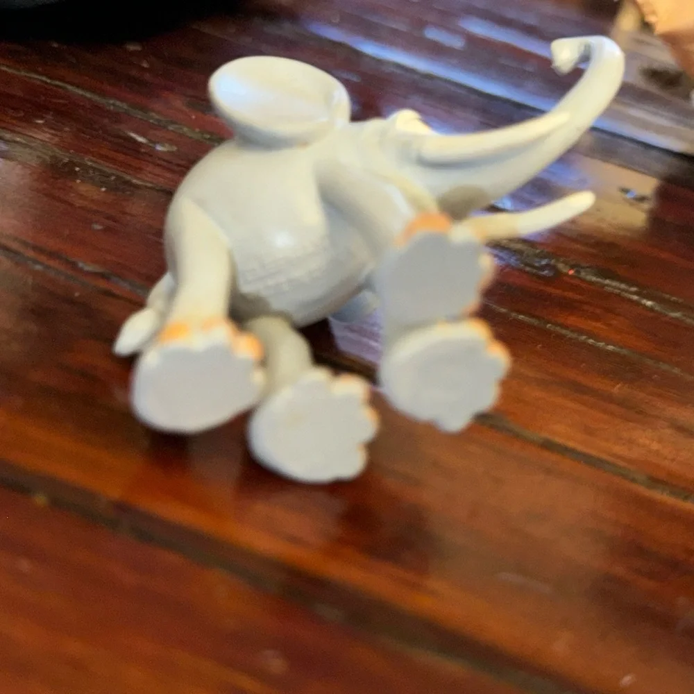 Zoo funny long legged elephant Pvc birthday cake topper toy figure